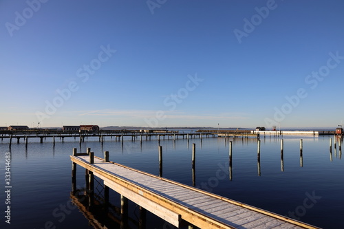 Wallpaper Mural Winter morning with frost at Nibe marina Torontodigital.ca
