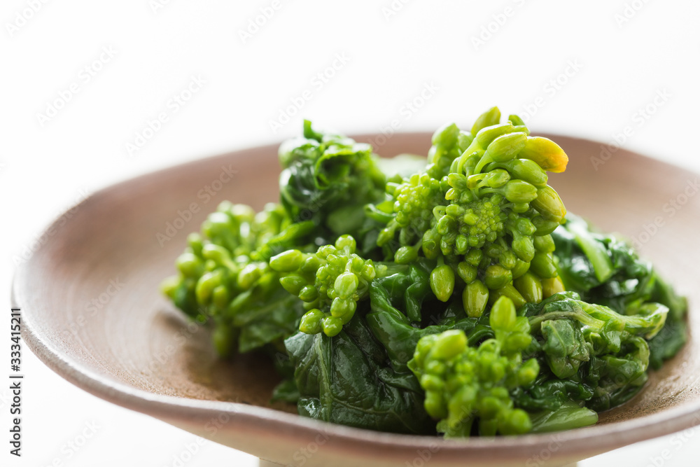 春野菜のなばなと胡麻油の和え物 春野菜のなばなと胡麻油の和え物