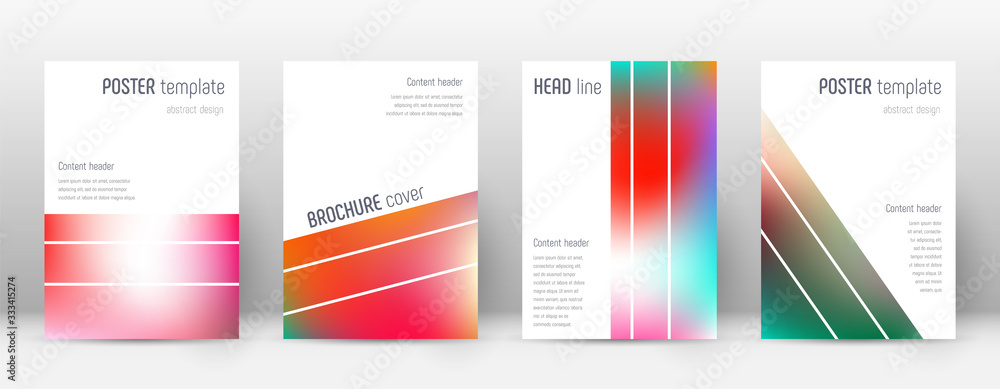 Flyer layout. Geometric energetic template for Bro
