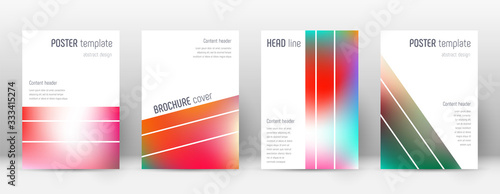 Flyer layout. Geometric energetic template for Bro
