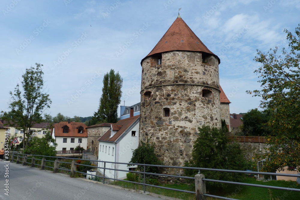 Severinstor und Peichterturm in Passau der Dreiflüssestadt