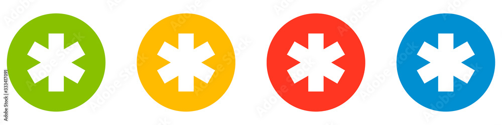 Set of medical symbols. Medical vector icons. Various medical crosses.Vector illustration. Set of medical symbols. Medical vector icons. Various medical crosses.Vector illustration.