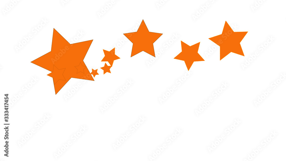 set of stars isolated on white background set of stars isolated on white background