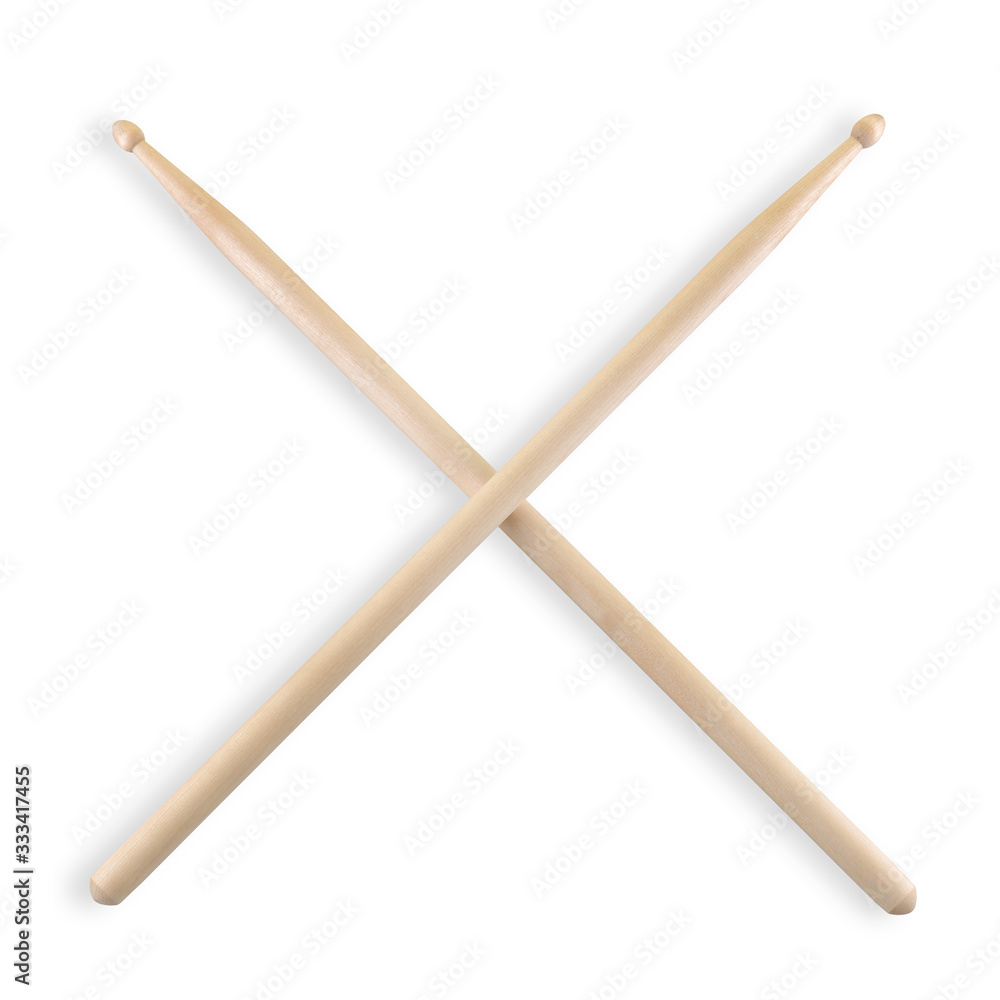 set of crossed drum sticks isolated on white set of crossed drum sticks isolated on white
