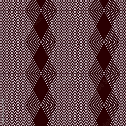 Vector seamless geometric background from stripes and rhombuses for the design of wallpaper, wrapping, fabric.