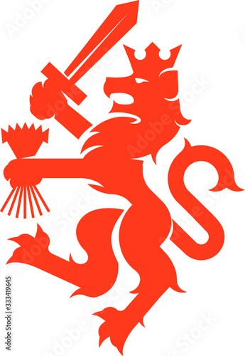 Heraldic Dutch Lion
