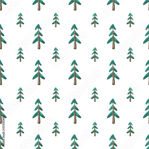 Bild auf Leinwand Spruce forest