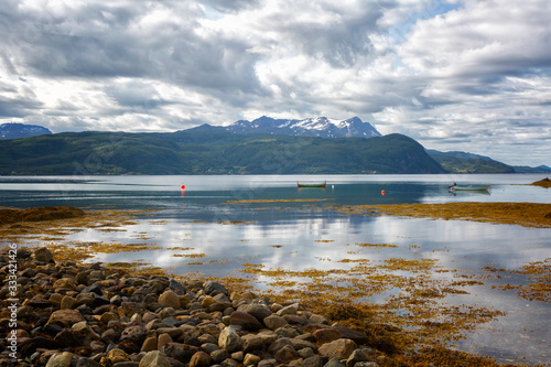 Wallpaper Mural Norway. View of the fjord from the mountain in summer day Torontodigital.ca