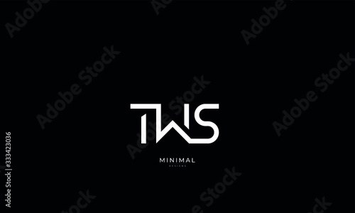 Alphabet letter icon logo TWS