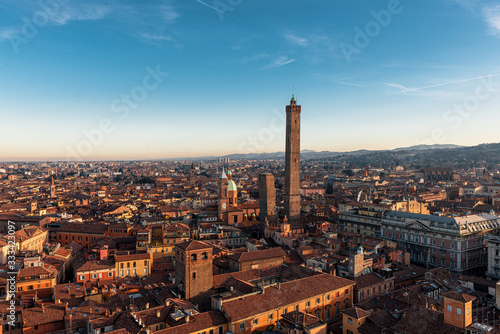 Aerial view of Bologna, Italy photo