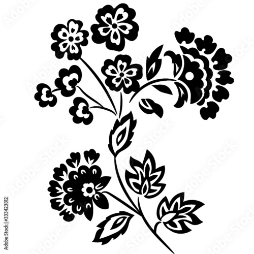small flower illustration and pattern