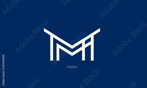 Alphabet letter icon logo TM