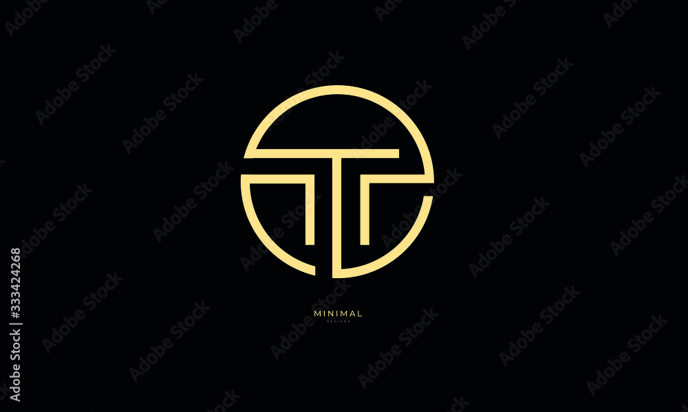 Alphabet letter icon logo T Alphabet letter icon logo T