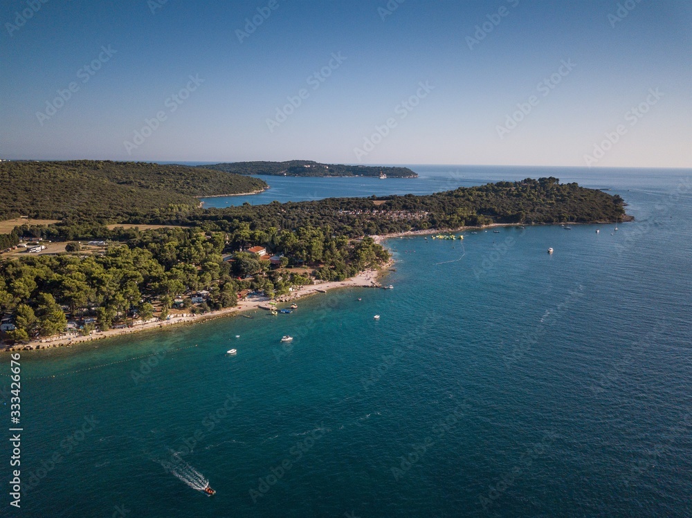 Pula Brijuni Islands Istria Croatia Beach Holiday Travel Tourism Adriatic Sea Harbour Boats Peninsula