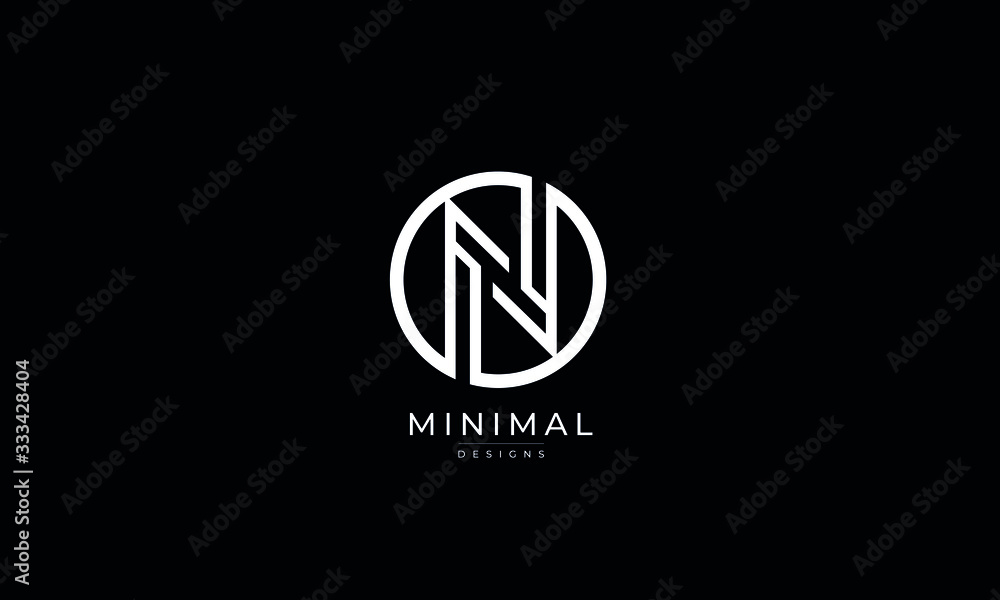 Alphabet letter icon logo N Alphabet letter icon logo N