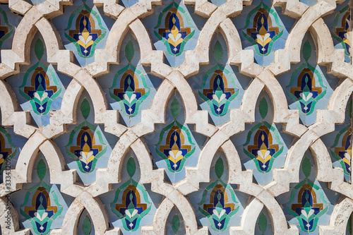 wall-mounted ceramic mosaic. ornament