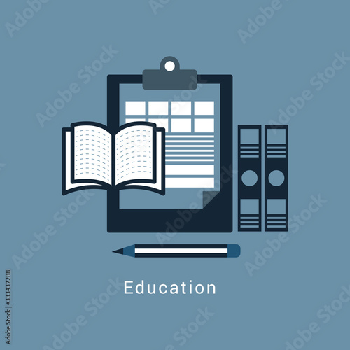 Online education or business training concept
