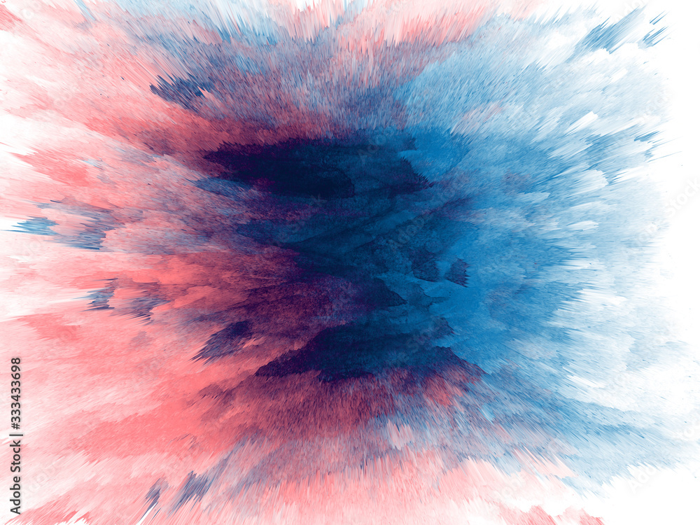 Fototapeta premium Abstract beautiful Colorful 3D rendering watercolor illustration painting background.