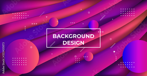 Abstract 3d Gradient Background with Colorful Liquid. Modern Wave Flow Shape. Vector Illustration. Trendy 3d Fluid Design for Business Presentation, Brochure. Abstract 3d Cover with Vibrant Gradient. 