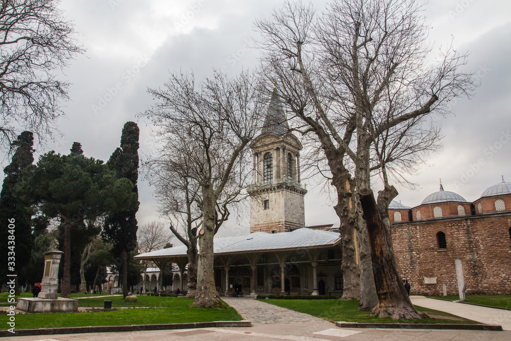 View of the historic harem building at the Topkapi Palace in Istanbul. Turkey View of the historic harem building at the Topkapi Palace in Istanbul. Turkey