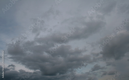 cloudy sky and billowing clouds