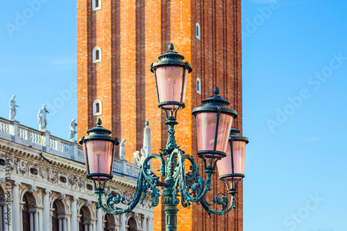 Richly decorated facade of the Palace photo