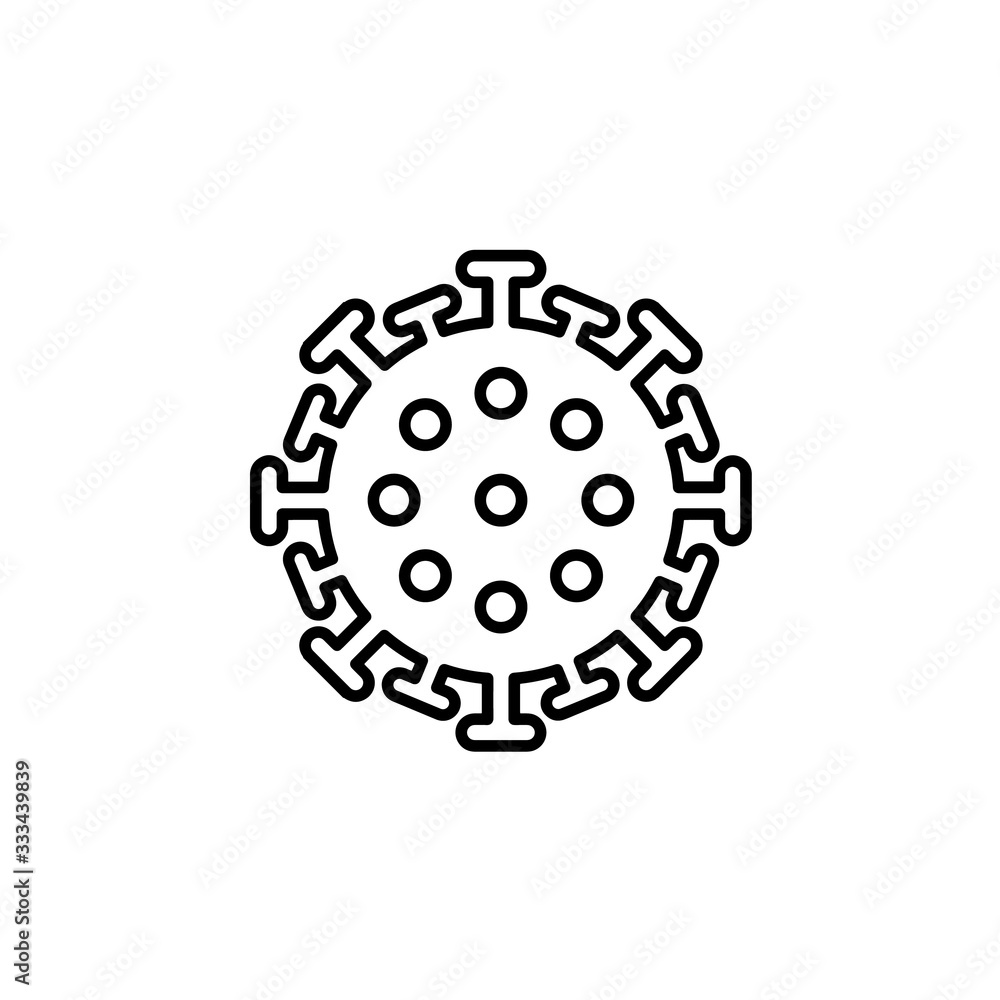 coronovirus icon. vector flat illustration coronovirus icon. vector flat illustration