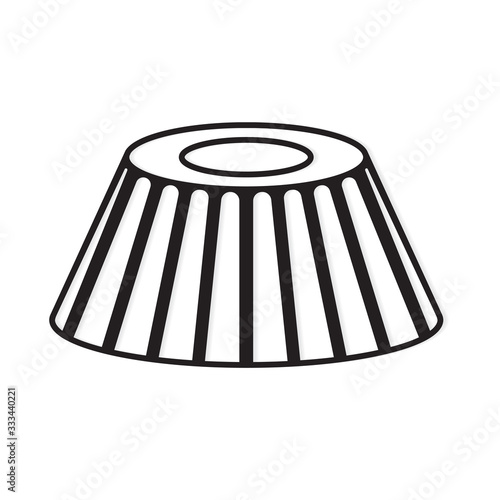 easter cake icon- vector illustration