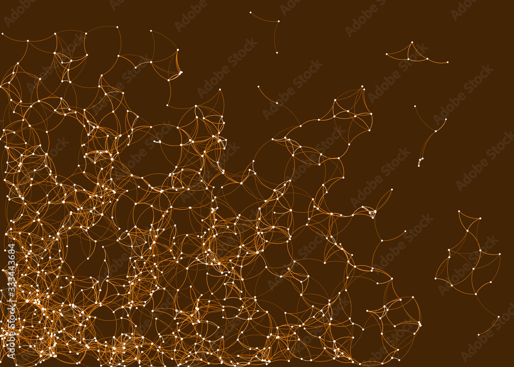 Fototapeta premium Procedural Art Network Mesh background illustration