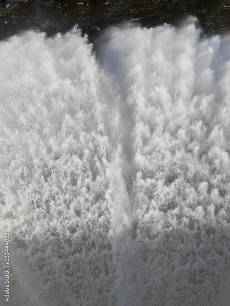 Fototapeta premium water dam, falls with full force
