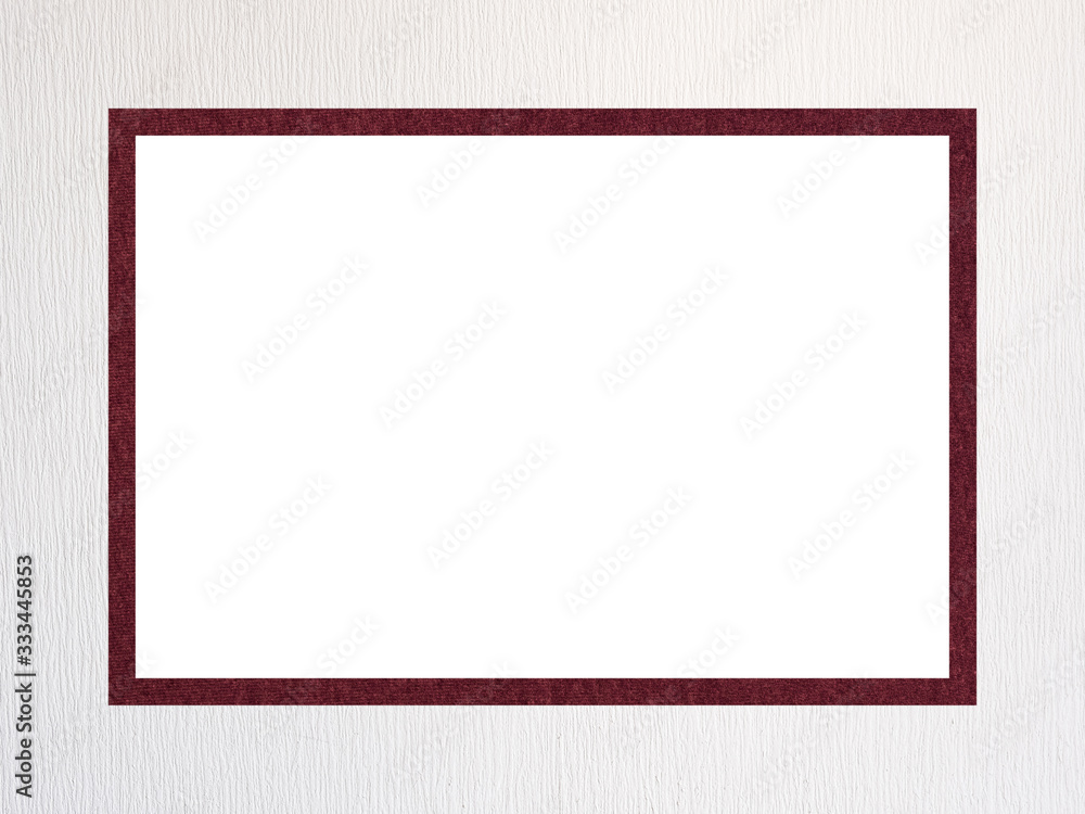 White-burgundy textured decorative rectangular frame with a free white field for creative work. White-burgundy textured decorative rectangular frame with a free white field for creative work.