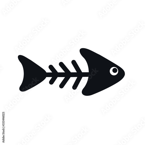 skeleton fish, vector, art, illustration