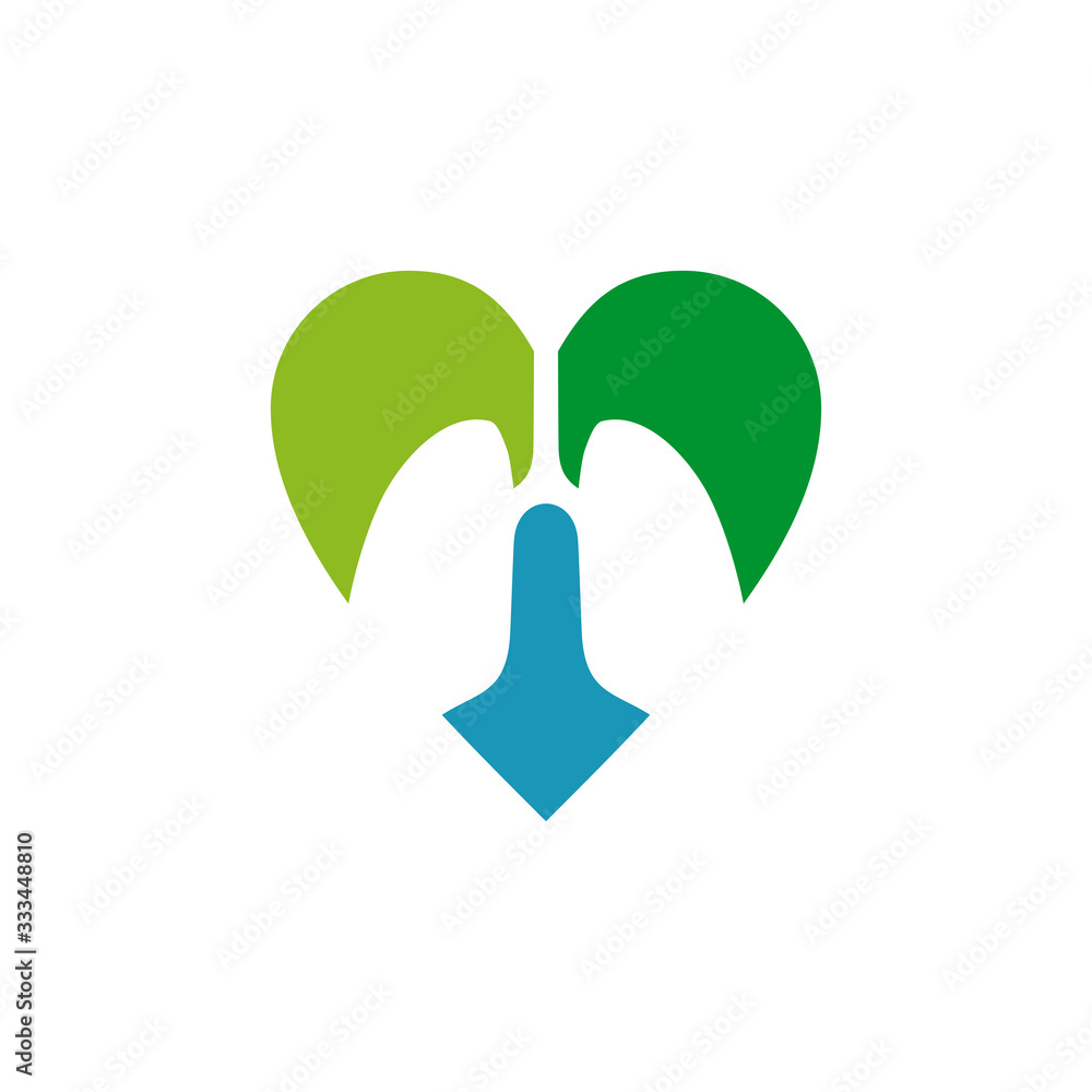 Lungs logo icon design vector template Lungs logo icon design vector template