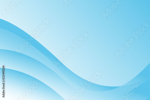 Abstract Fresh Blue White Wave Background Design Template Vector