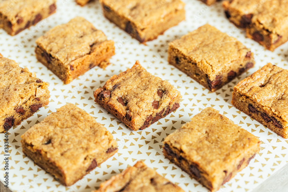 Chocolate Chip Blondie Squares Chocolate Chip Blondie Squares