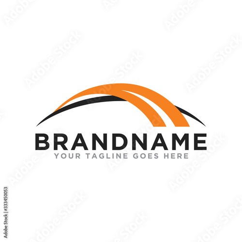 Bridge logo icon vector. Modern design bridge logo template.
