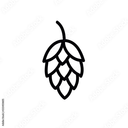 hops doodle icon, vector illustration