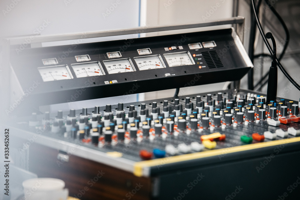 sound mixer for recording music live or in studio sound mixer for recording music live or in studio