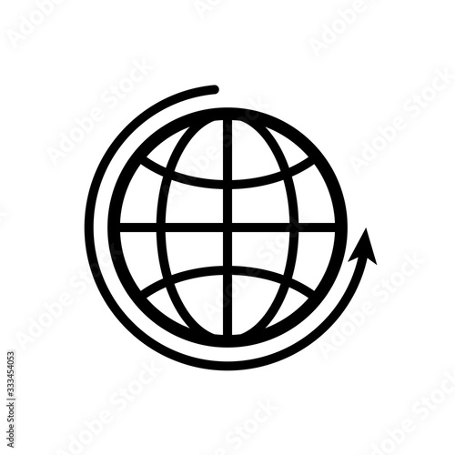 Vector illustration  globe icon design
