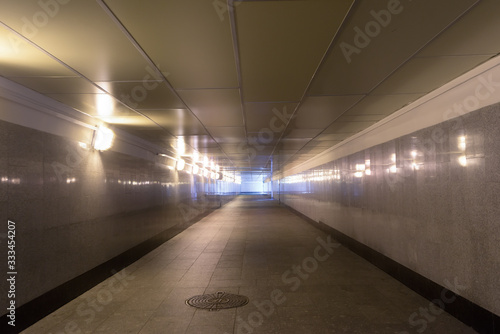 Deserted pedestrian crossing in the underground © soft_light
