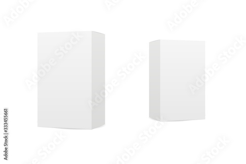 Boxes mock up isolated on white background © tanibond