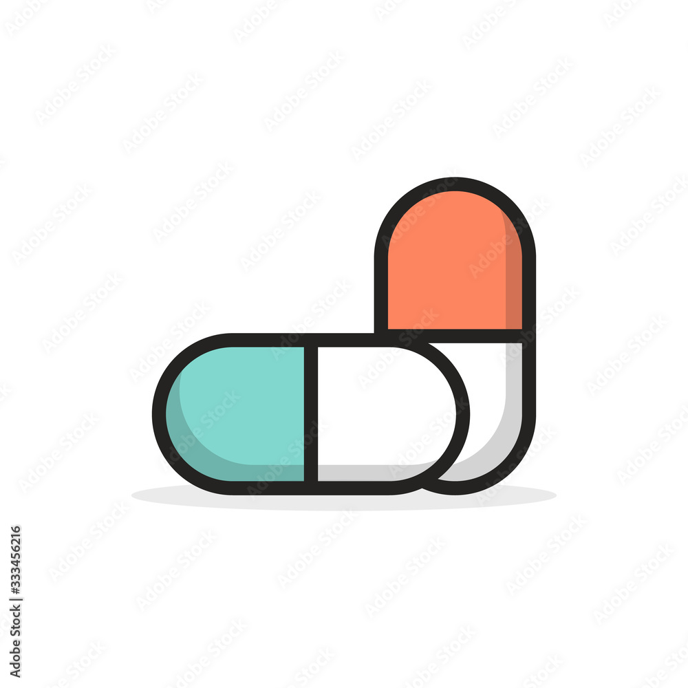 Pills icon symbol simple design Pills icon symbol simple design