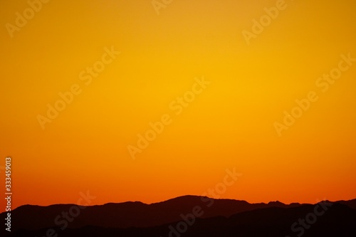 Serene Orange Glowing Sunrise in Las Vegas, NV, USA