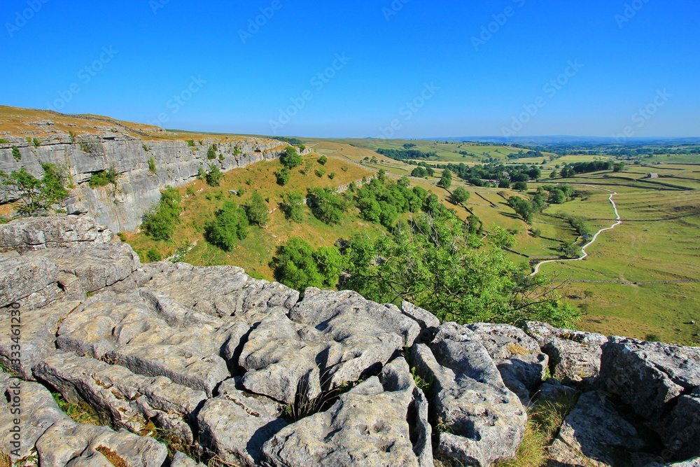Amazing rock formations at Malham Cove, United Kingdom Amazing rock formations at Malham Cove, United Kingdom