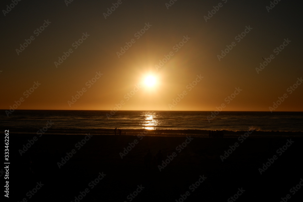 Sunset over the Pacific near Point Lobos State Reserve, California