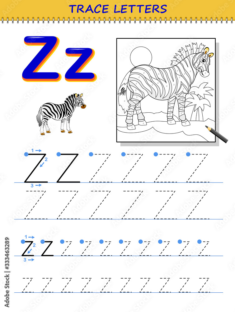 Letter Z Tracing