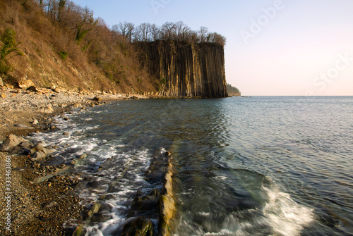 Evening on the Black Sea at the Kiseleva cliff