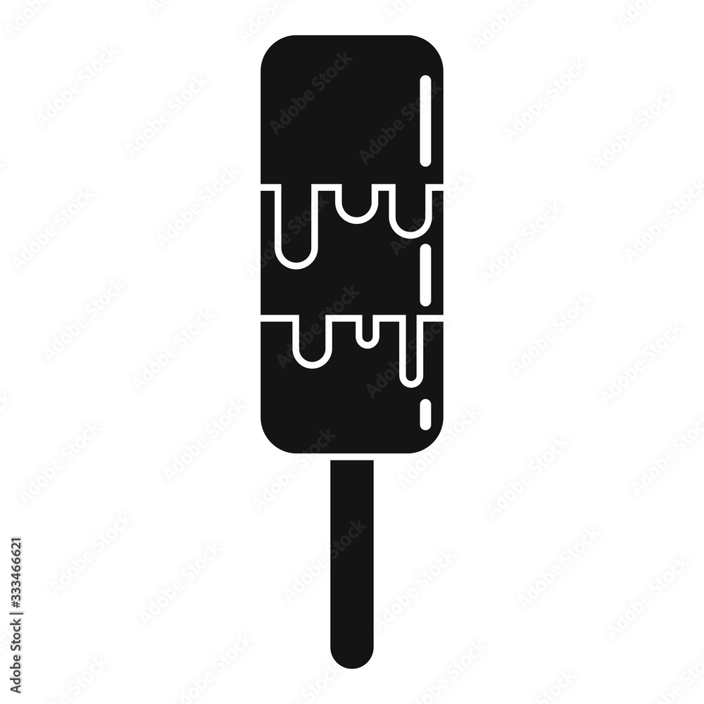 Gelato popsicle icon. Simple illustration of gelato popsicle vector icon for web design isolated on white background Gelato popsicle icon. Simple illustration of gelato popsicle vector icon for web design isolated on white background