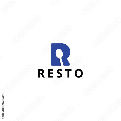 Restaurant, resto, food court, cafe logo template.
