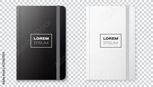 Realistic notebook mock up for your image